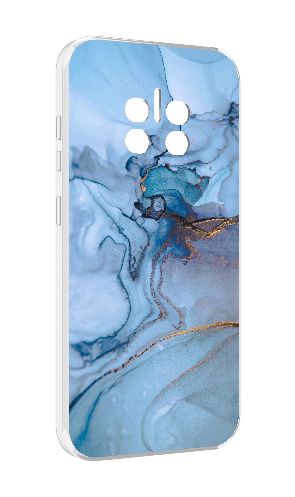 

Чехол MyPads голубой мрамор для Doogee V11, Прозрачный, Tocco