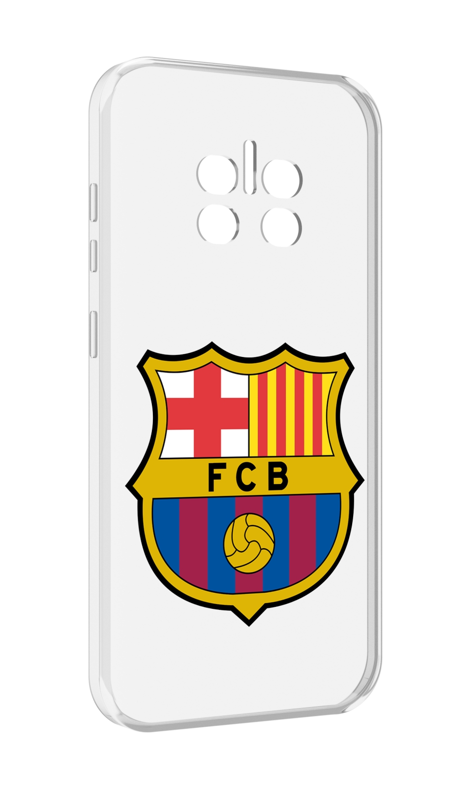 

Чехол MyPads ФК FCB Барселона для Doogee V11, Прозрачный, Tocco