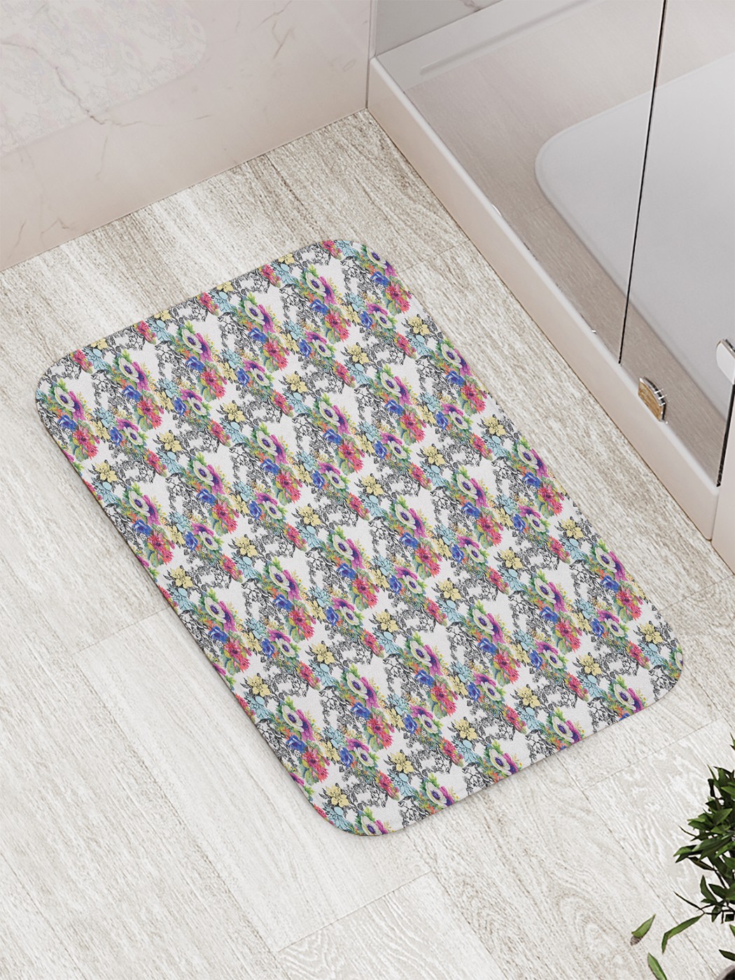 

Коврик противоскользящий для ванной, сауны, бассейна, 77х52 см bath_65514 JoyArty