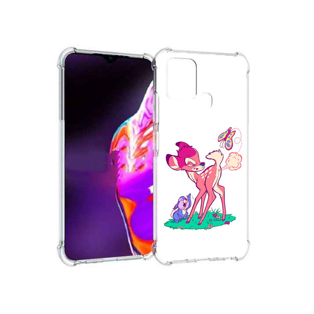 

Чехол MyPads Tocco для Infinix Hot 10s смешной олененок, Прозрачный, Tocco