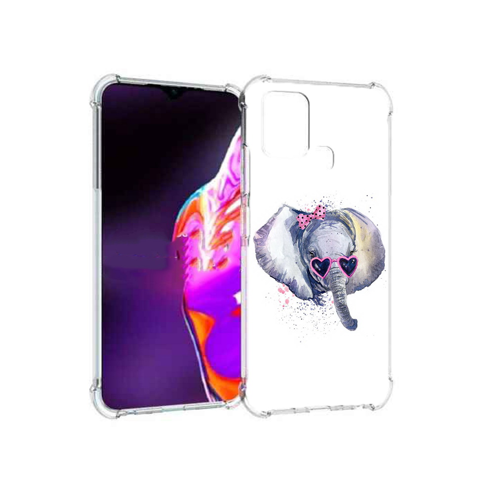 

Чехол MyPads Tocco для Infinix Hot 10s слоник в очках, Прозрачный, Tocco