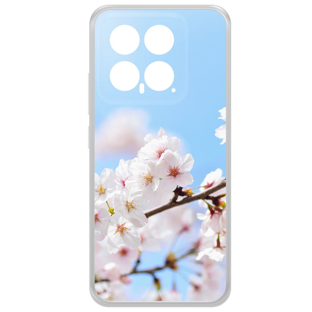 

Чехол-накладка Krutoff Clear Case Цветение для Xiaomi 14, Прозрачный