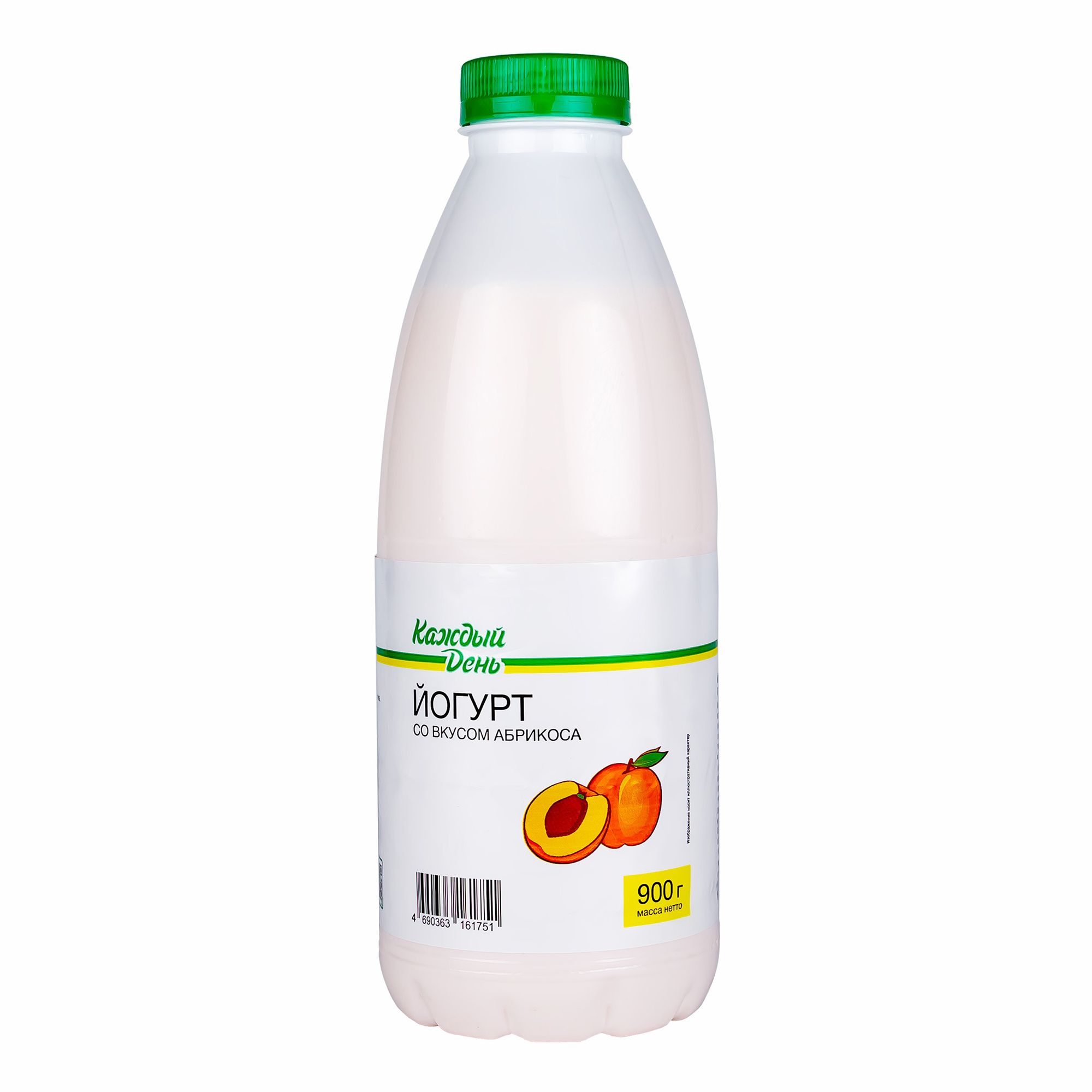 Питьевой йогурт Каждый День со вкусом абрикоса 1,5% 900 г