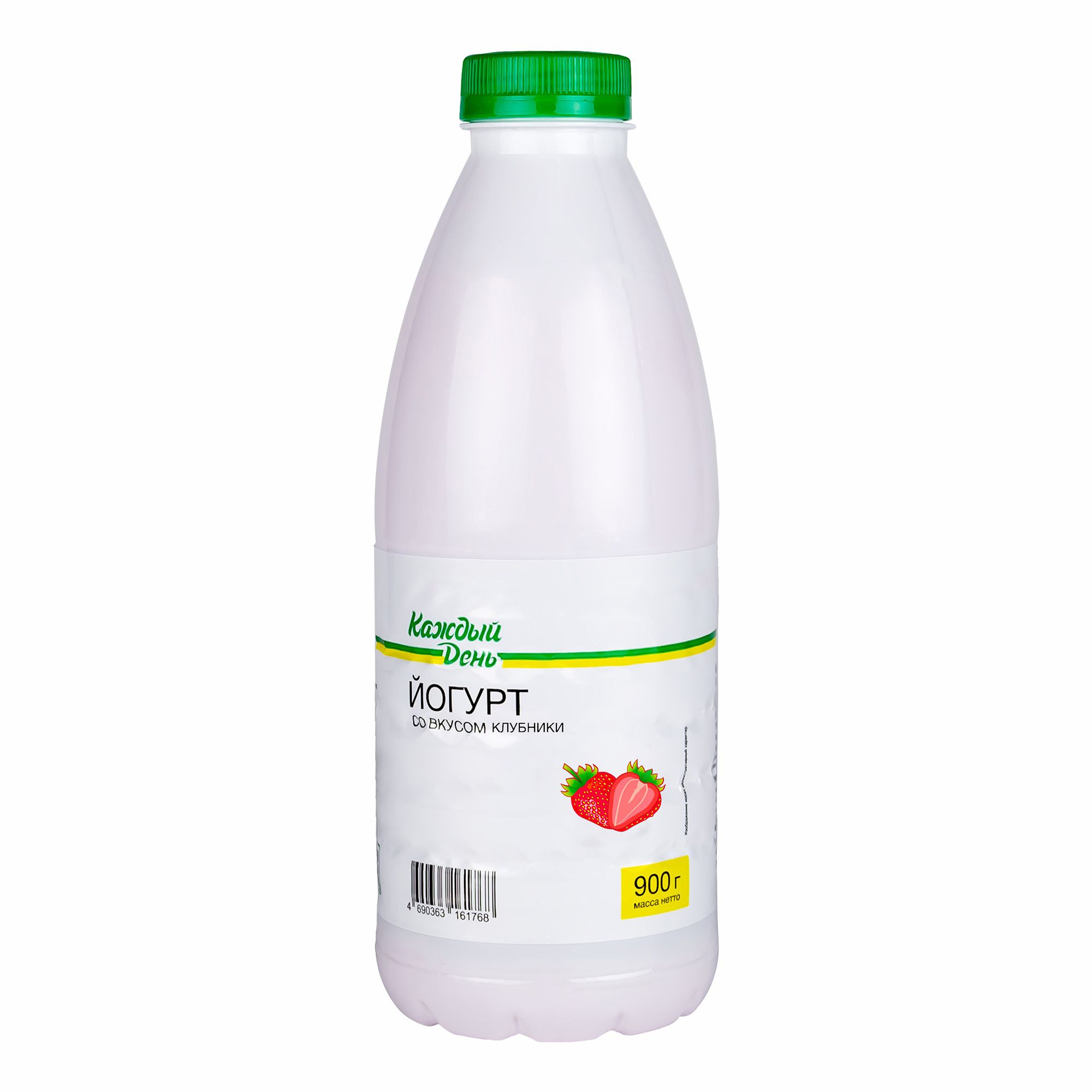 Питьевой йогурт Каждый День со вкусом клубники 1,5% 900 г