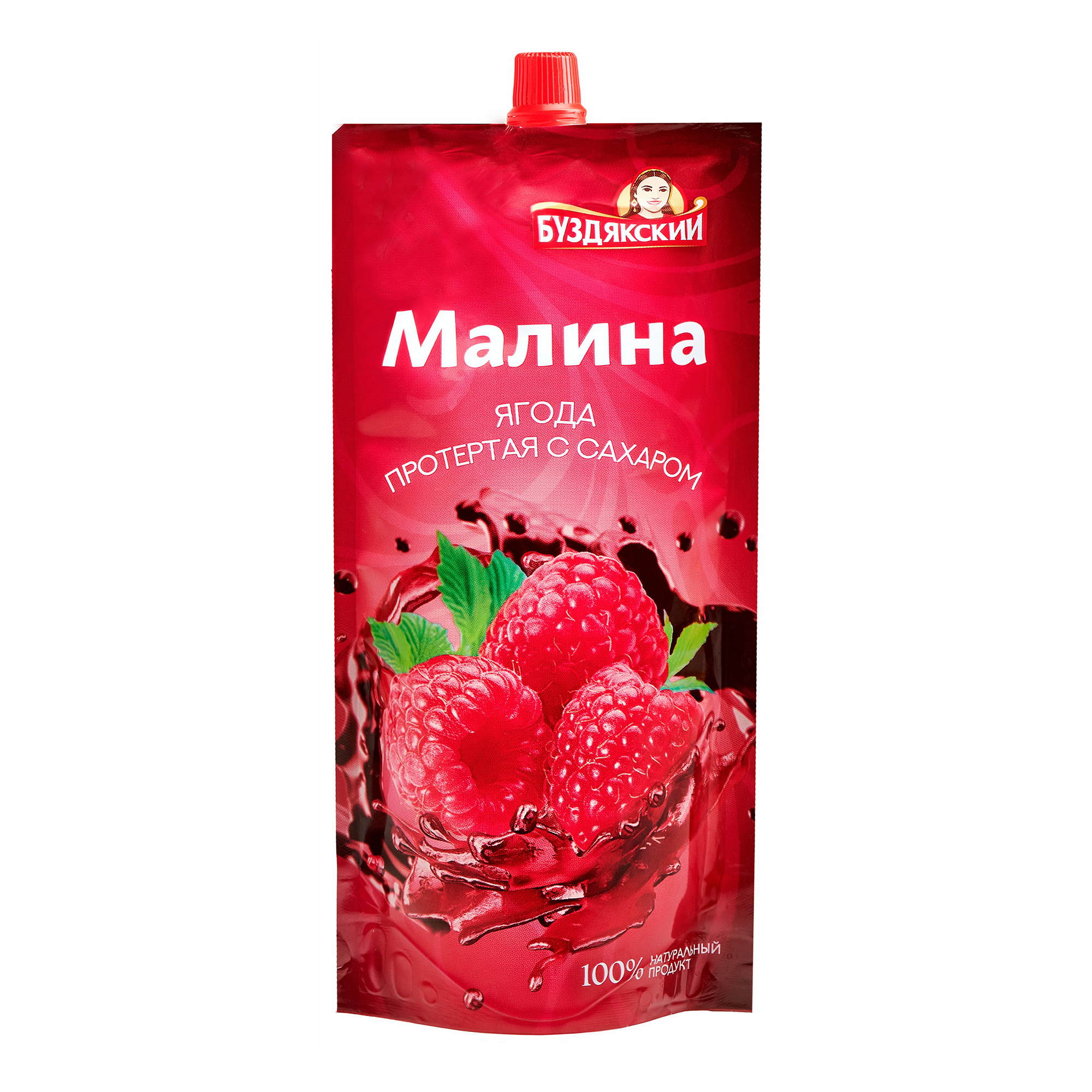 

Протертые ягоды Буздякский малина с сахаром 280 г