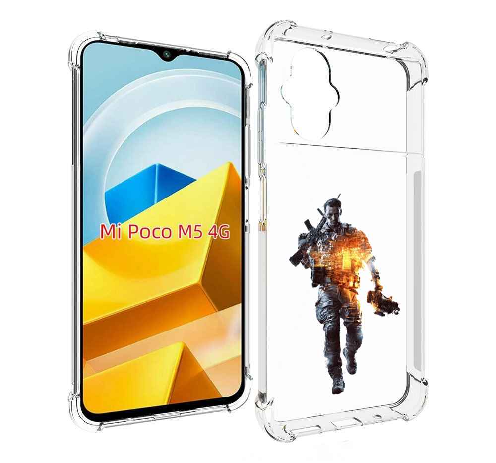 

Чехол MyPads Tocco для Xiaomi M5 Battlefield-4 мужской, Прозрачный, Tocco