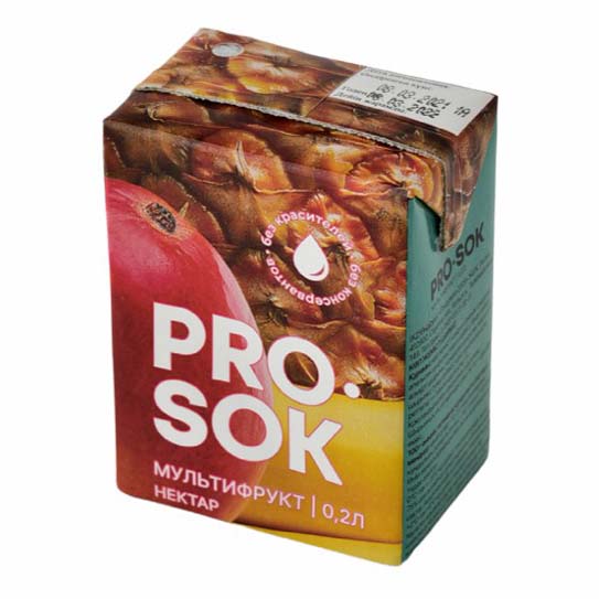 

Нектар Pro Sok мультифруктовый 0,2 л