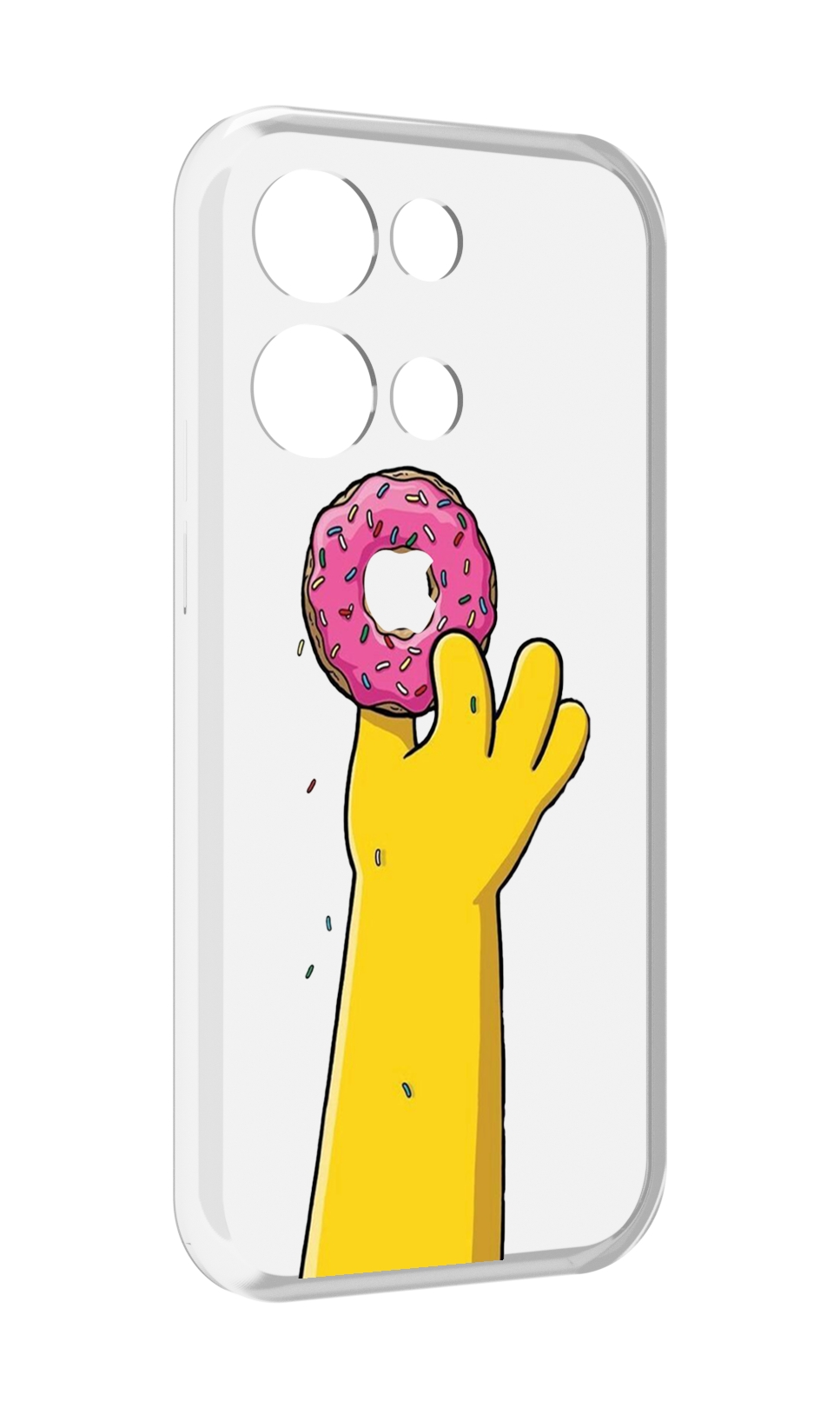 

Чехол MyPads вкусный-пончик для OPPO Reno8 Pro, Прозрачный, Tocco