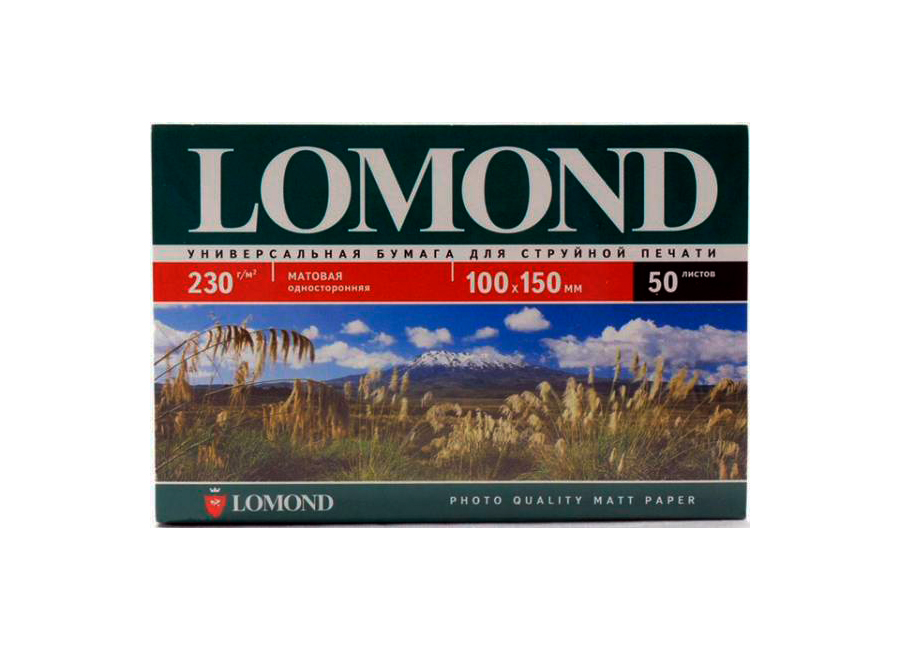 фото Фотобумага для принтера lomond 102084 a6 230г/кв.м матовое покрытие 500 л