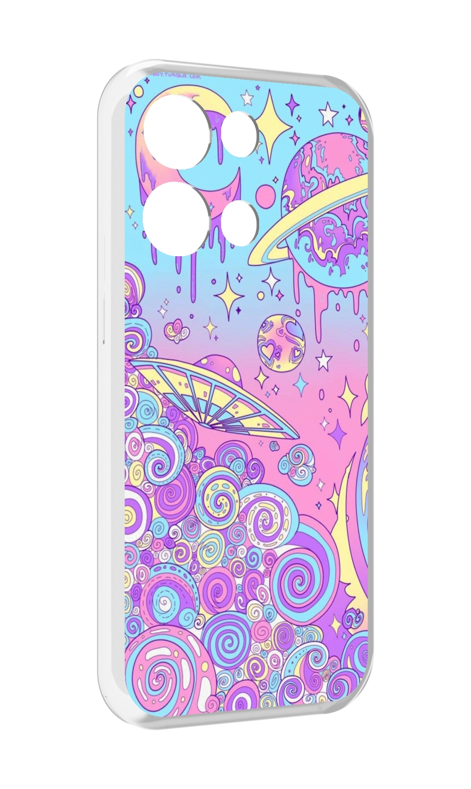 

Чехол MyPads ванильные планеты для OPPO Reno8 Pro, Прозрачный, Tocco