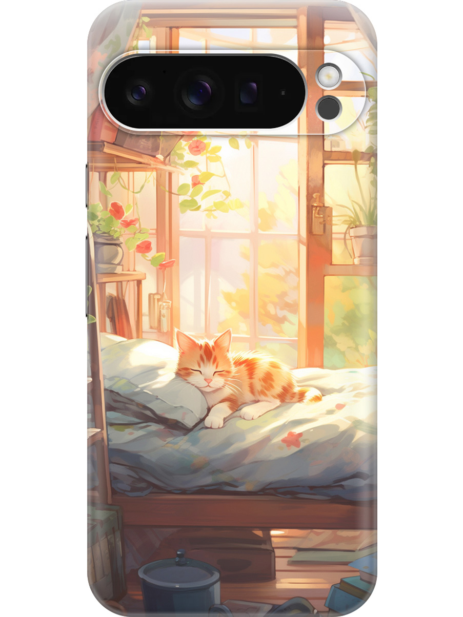 

Силиконовый чехол на Google Pixel 9 pro с принтом "Котик в лучах солнца", Прозрачный;желтый;зеленый, 784810311