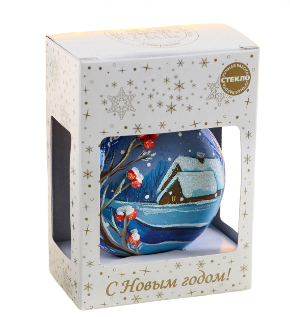 

Шар "Медальон" жёлтый, синий