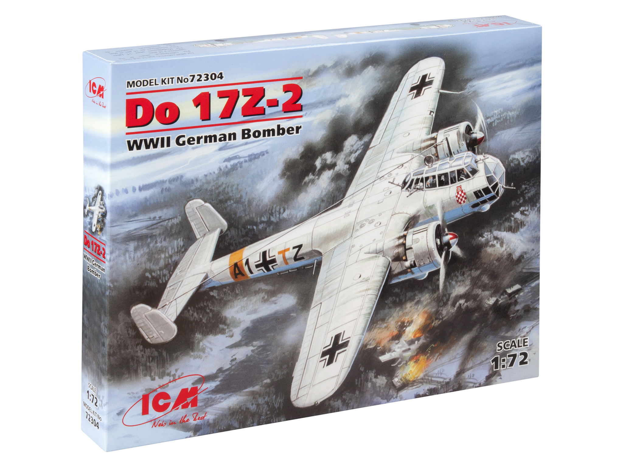 фото Сборная модель icm 1/72 do 17z-2, германский бомбардировщик ii mb 72304