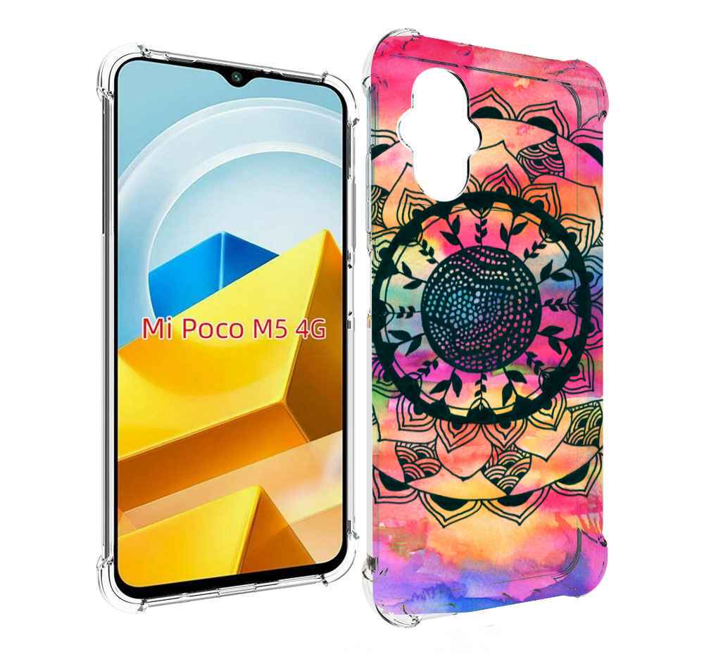

Чехол MyPads Tocco для Xiaomi M5 яркая абстракция круглый цветок, Прозрачный, Tocco