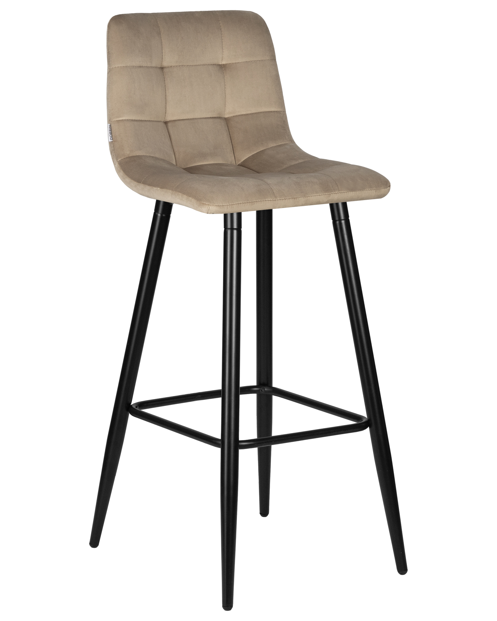 

Стул барный DOBRIN Nicole LML-8078 мокко велюр/черные матовые ножки, Nicole