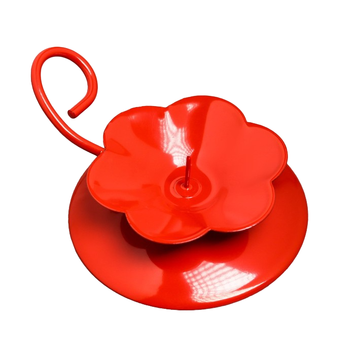 фото Подсвечник металл на 1 свечу цветок н, 3,5х9 см, красный омский свечной