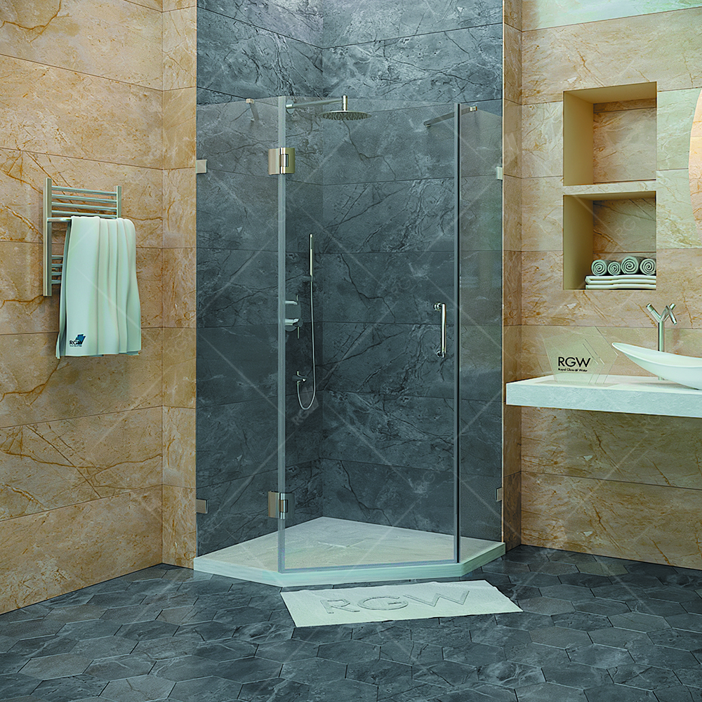 

RGW Душевой уголок RGW Hotel HO-082 100x100x195 профиль хром, стекло прозрачное