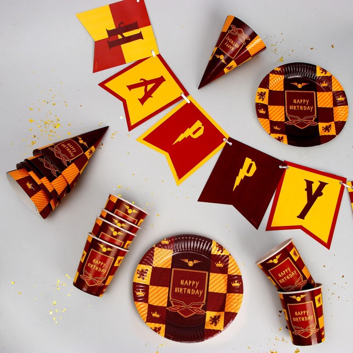 

Набор бумажной посуды HARRY Birthday, Сервировка стола. Волшебный мир