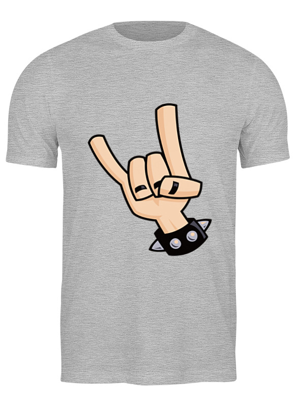 

Футболка мужская Printio Рок (rock) серая 2XL, Серый, Рок (rock)