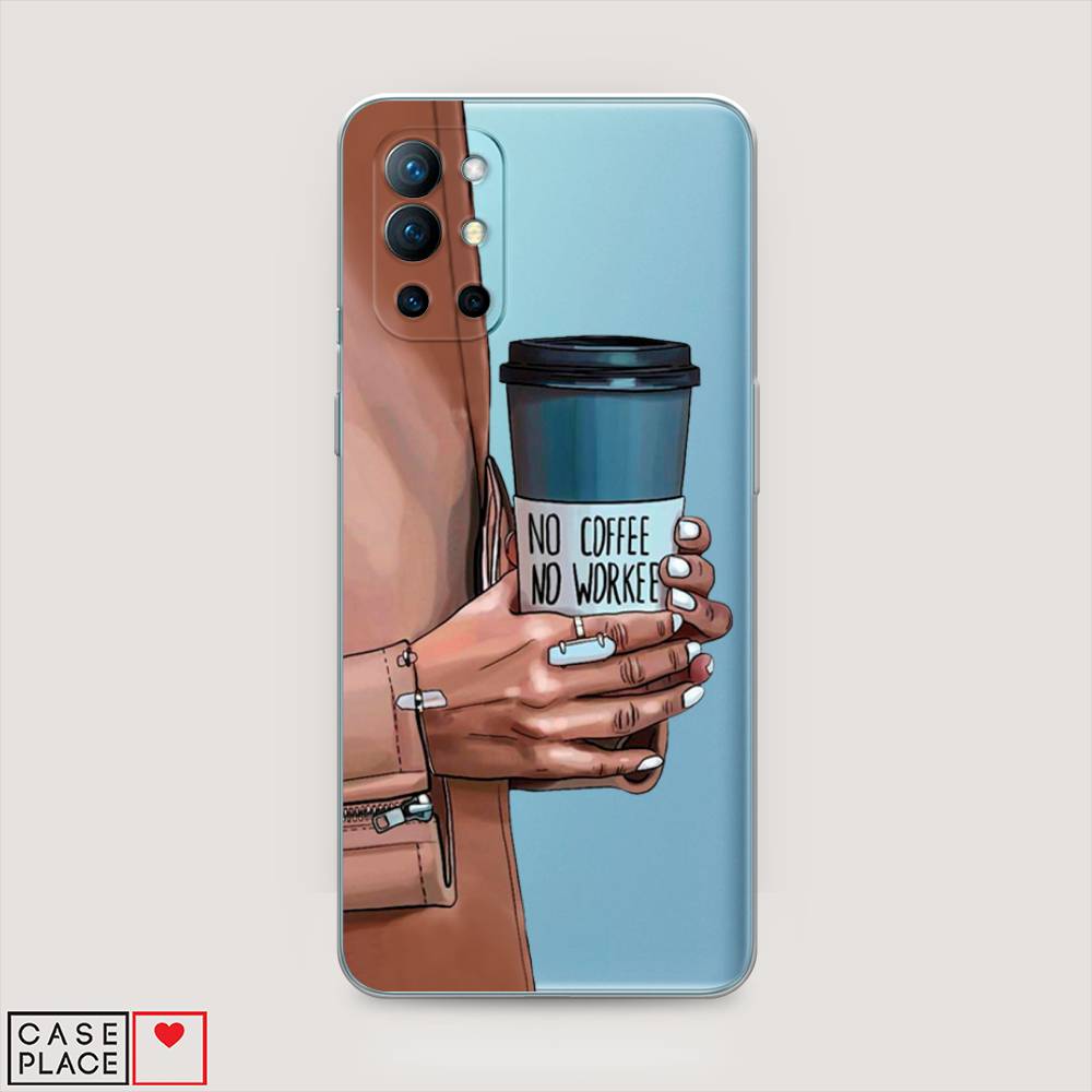 

Чехол Awog на OnePlus 9R / ВанПлас 9R "No coffee", Коричневый;серый, 151650-7