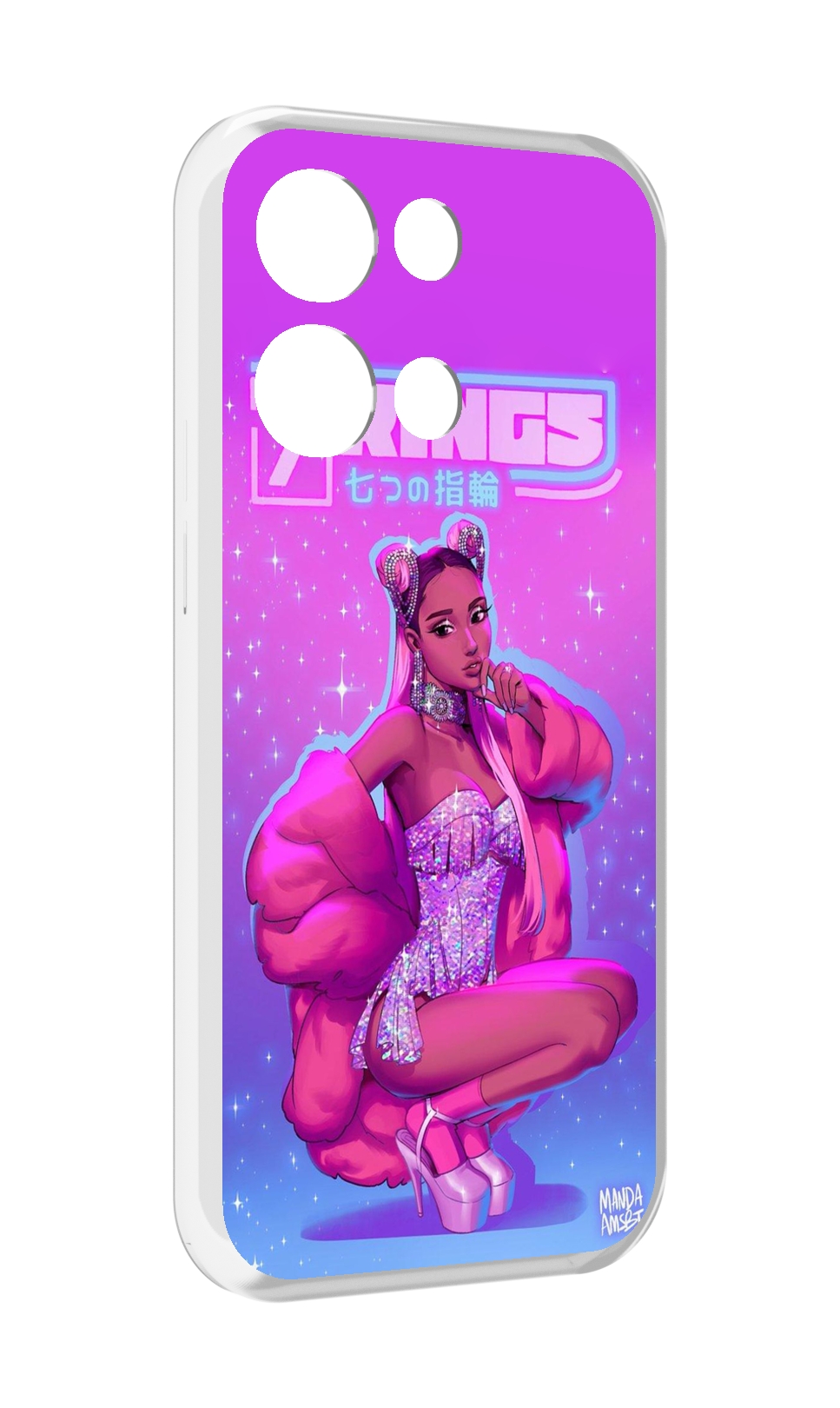 

Чехол MyPads ариана-гранде для OPPO Reno8 Pro, Прозрачный, Tocco