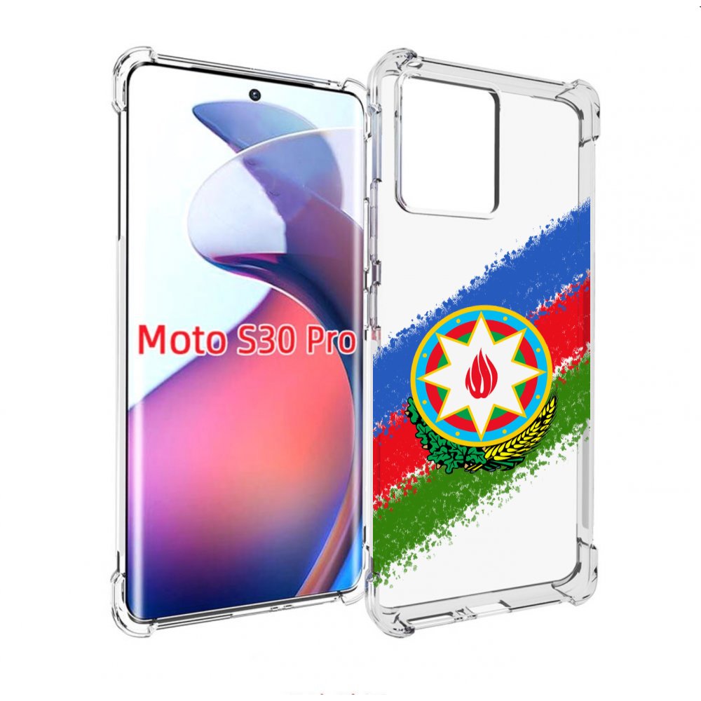 

Чехол MyPads герб флаг Азербайджана для Motorola Moto S30 Pro, Прозрачный, Tocco