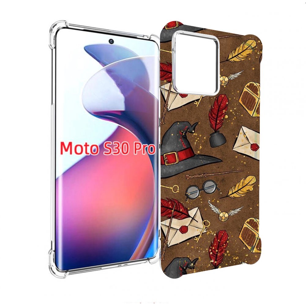 

Чехол MyPads гарри-поттер-вайб для Motorola Moto S30 Pro, Прозрачный, Tocco