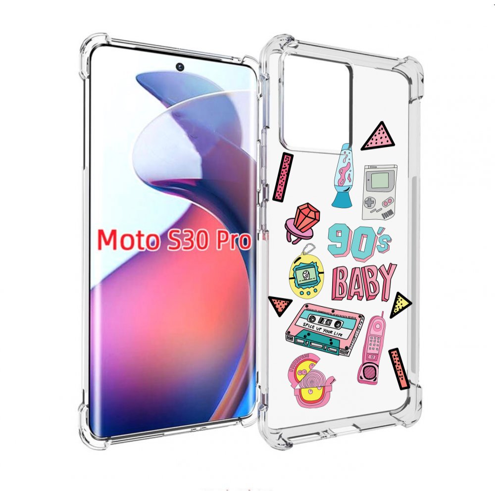 

Чехол MyPads гаджеты-90х для Motorola Moto S30 Pro, Прозрачный, Tocco