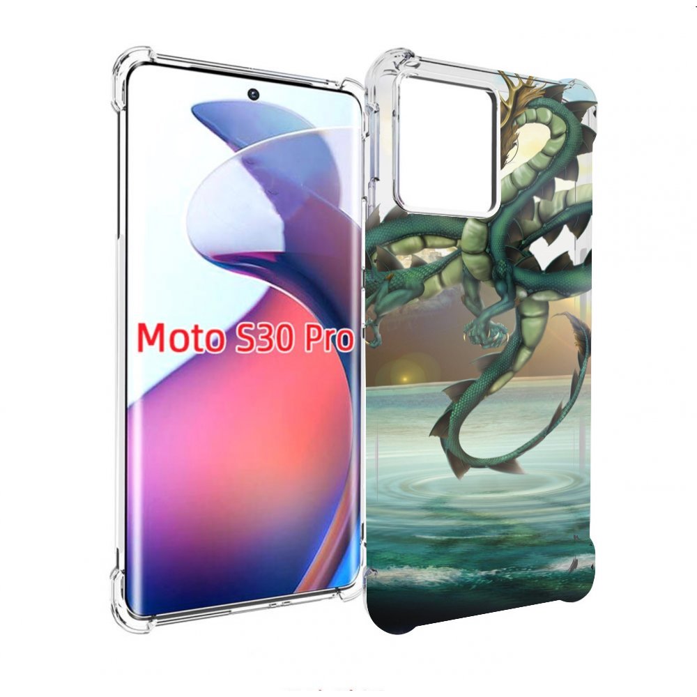 

Чехол MyPads водяной-дракон для Motorola Moto S30 Pro, Прозрачный, Tocco