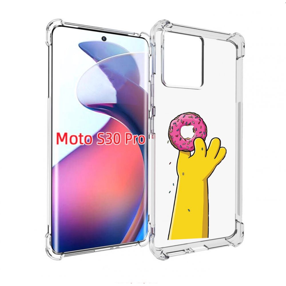 

Чехол MyPads вкусный-пончик для Motorola Moto S30 Pro, Прозрачный, Tocco