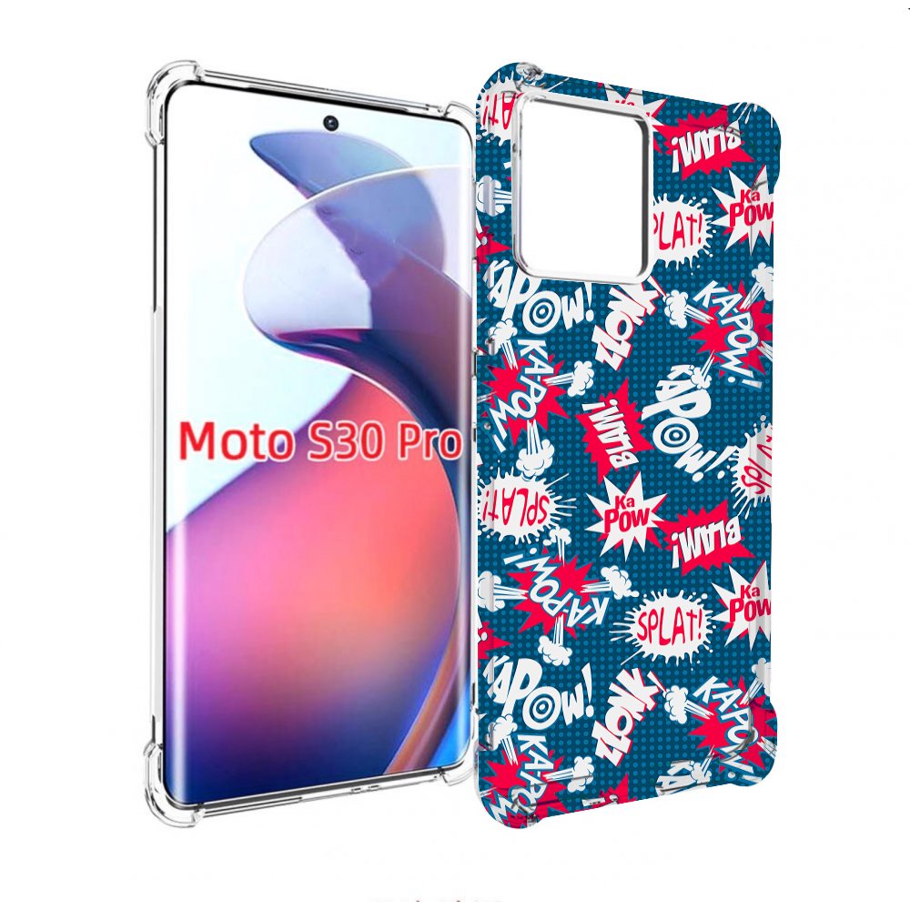 

Чехол MyPads взрывной-принт для Motorola Moto S30 Pro, Прозрачный, Tocco