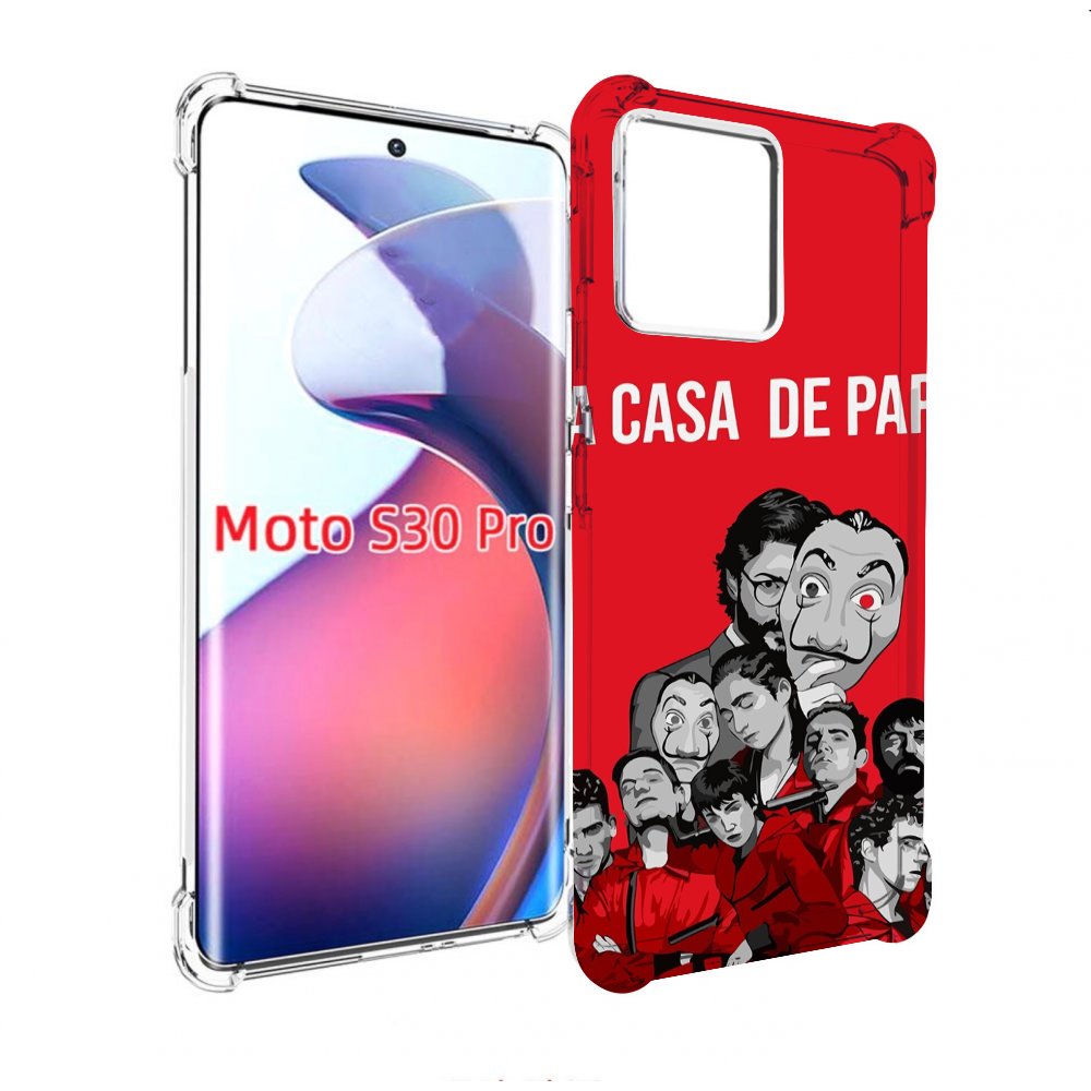 

Чехол MyPads бумажный-дом-команда для Motorola Moto S30 Pro, Прозрачный, Tocco