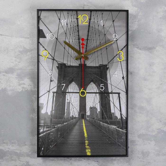 

Часы-картина настенные, серия: Город, "Мост", 20 х 50 см, микс
