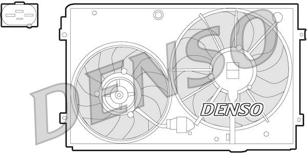 Вентилятор охлаждения двигателя DENSO DER32011