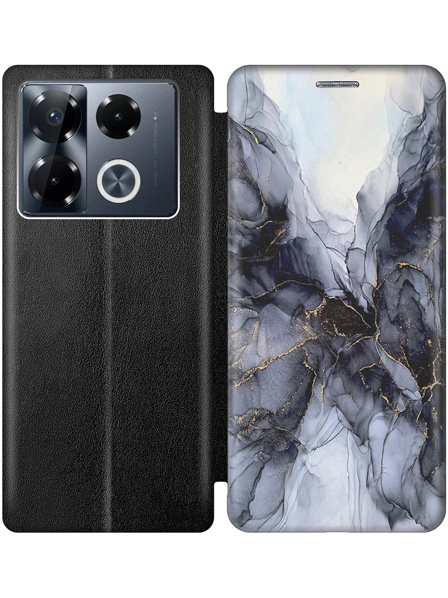 

Чехол-книжка на Infinix Note 40 Pro / 40 Pro 5g / 40 Pro+ 5g с принтом черный 801300, Черный;белый, 782627031