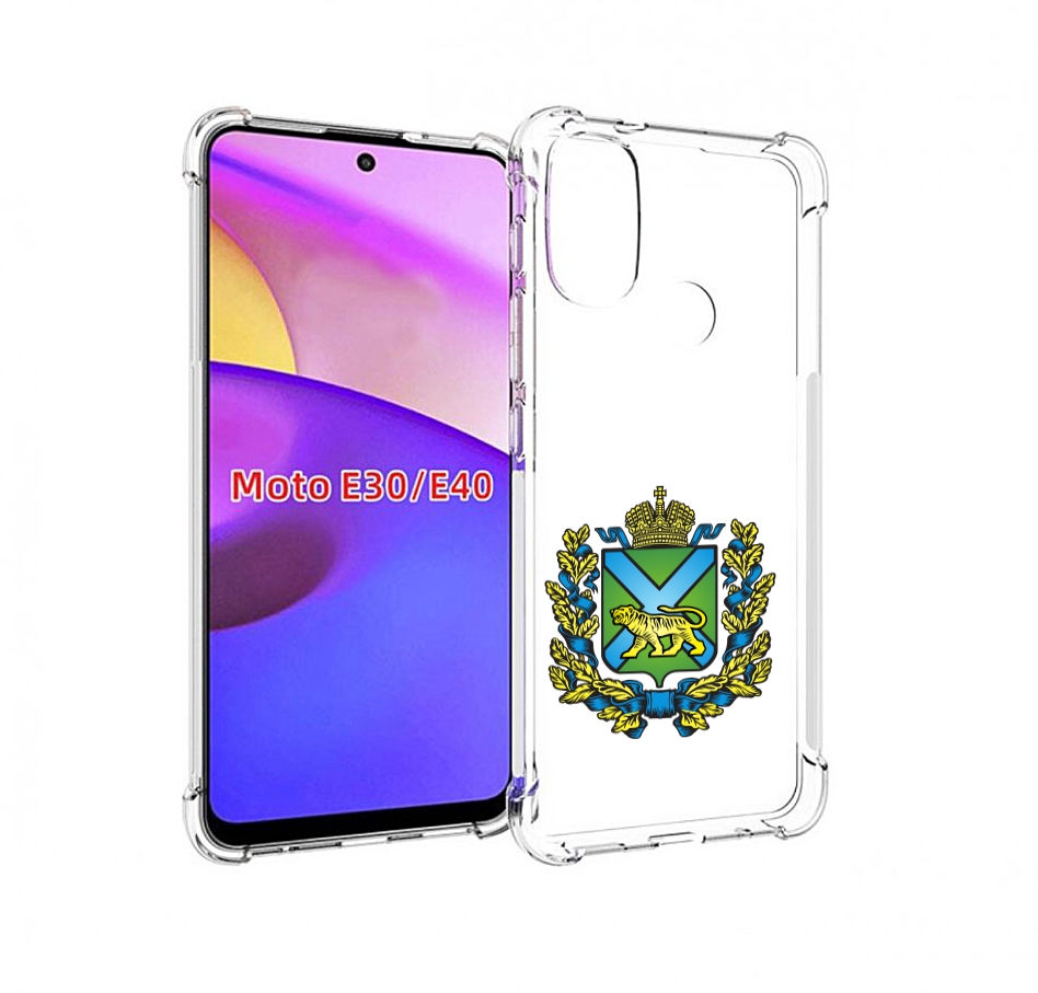 

Чехол бампер MyPads герб-приморскии-краи для Motorola Moto E30, Прозрачный, Tocco