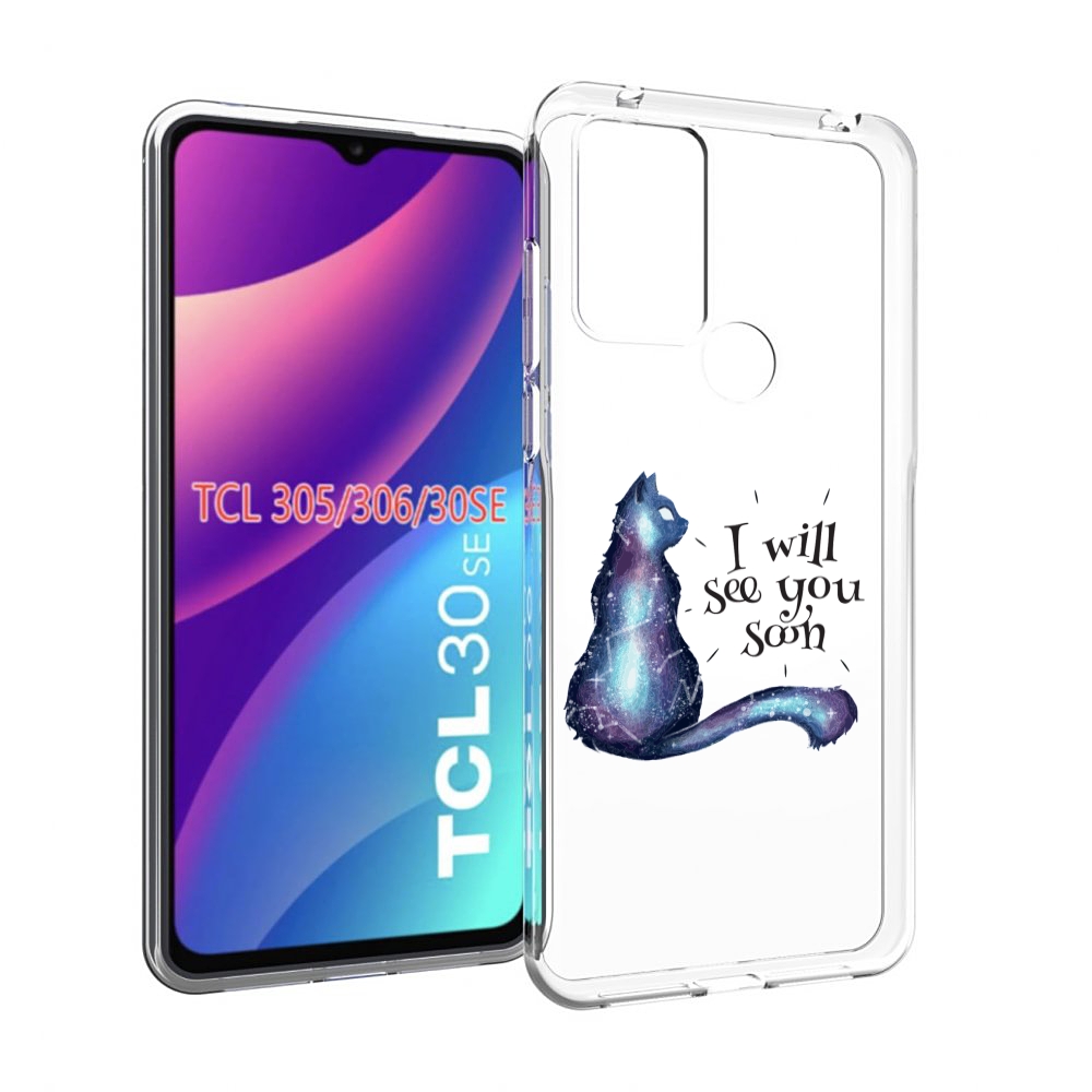 

Чехол MyPads Кошка-иллюзионистка для TCL 30SE/305/306/30E, Tocco