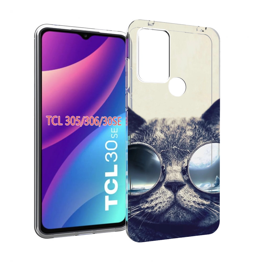 

Чехол MyPads Кот-в-очках-2 для TCL 30SE/305/306/30E, Tocco