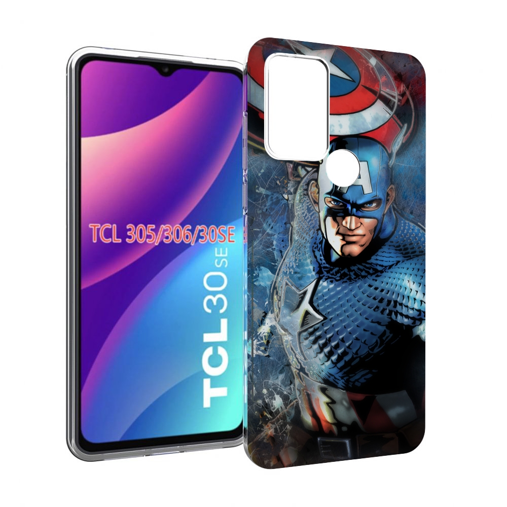 

Чехол MyPads Комикс-капитан-Америка для TCL 30SE/305/306/30E, Tocco