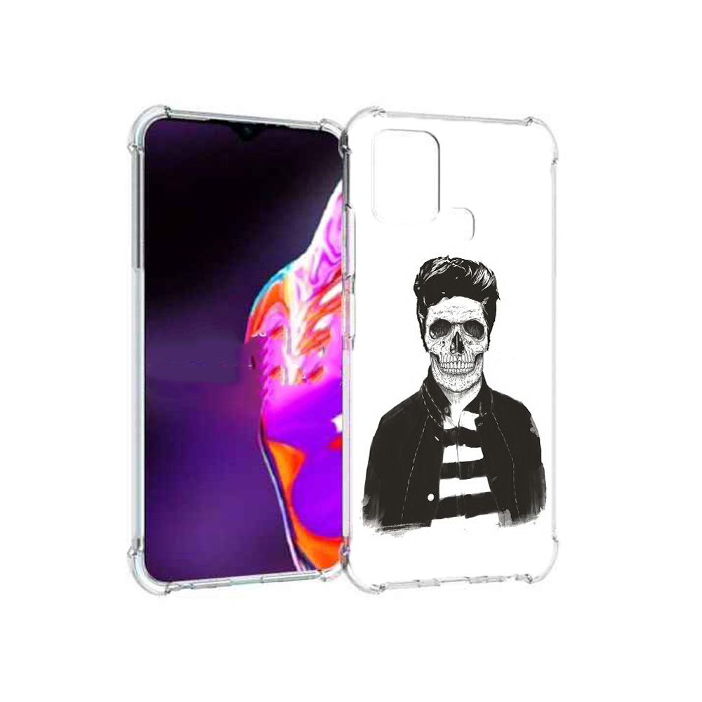 

Чехол MyPads Tocco для Infinix Hot 10s скелет, Прозрачный, Tocco
