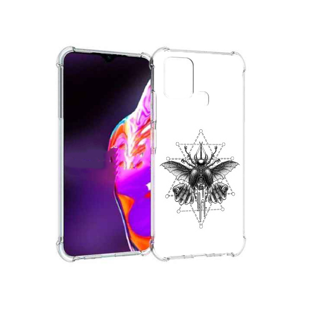 

Чехол MyPads Tocco для Infinix Hot 10s скарабей, Прозрачный, Tocco
