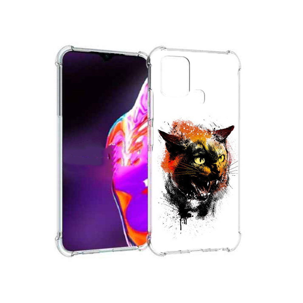 

Чехол MyPads Tocco для Infinix Hot 10s сиамский кот, Прозрачный, Tocco