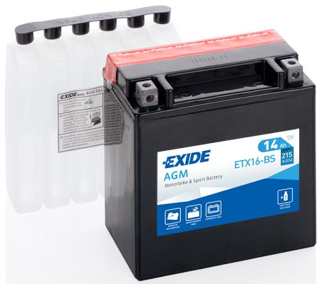 

Аккумулятор автомобильный EXIDE ETX16-BS 14 Ач