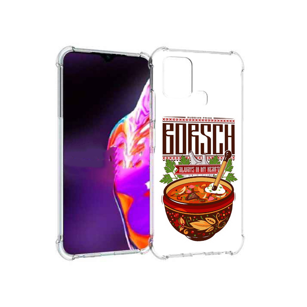 

Чехол MyPads Tocco для Infinix Hot 10s русский борщ, Прозрачный, Tocco