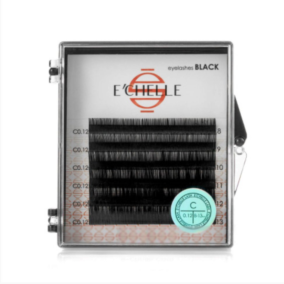

Ресницы E'CHELLE BLACK MINI MIX M 0.10 8-13 mm, Черный