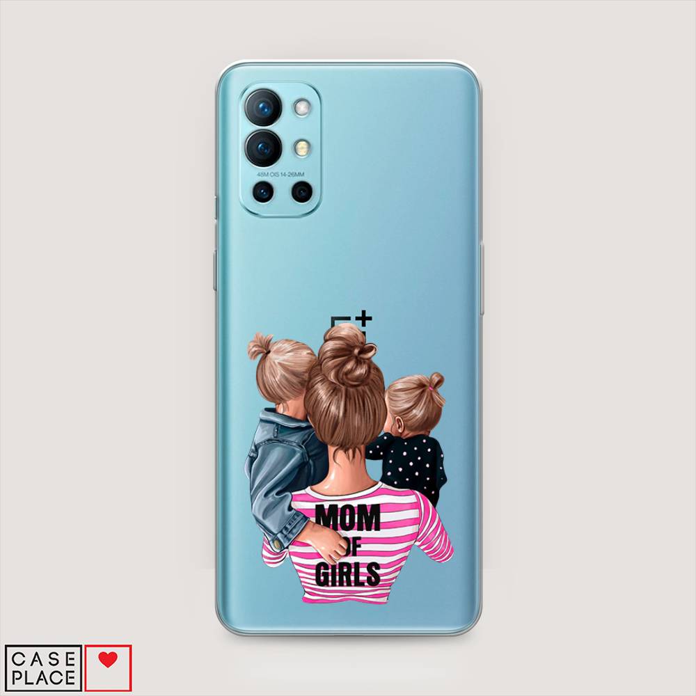 

Чехол Awog на OnePlus 9R / ВанПлас 9R "Mom of Girls", Синий;розовый;черный, 151650-6