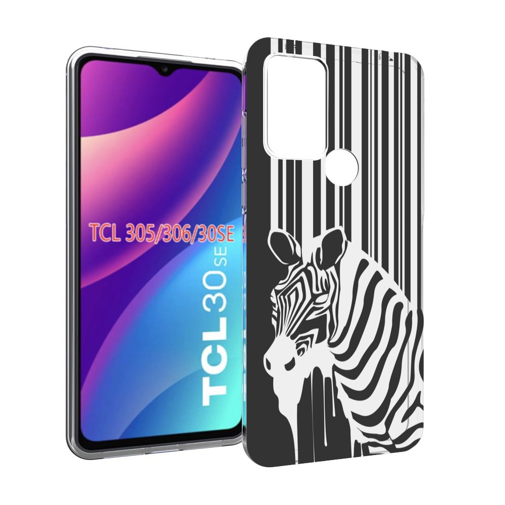 

Чехол MyPads Зебра для TCL 30SE/305/306/30E, Tocco