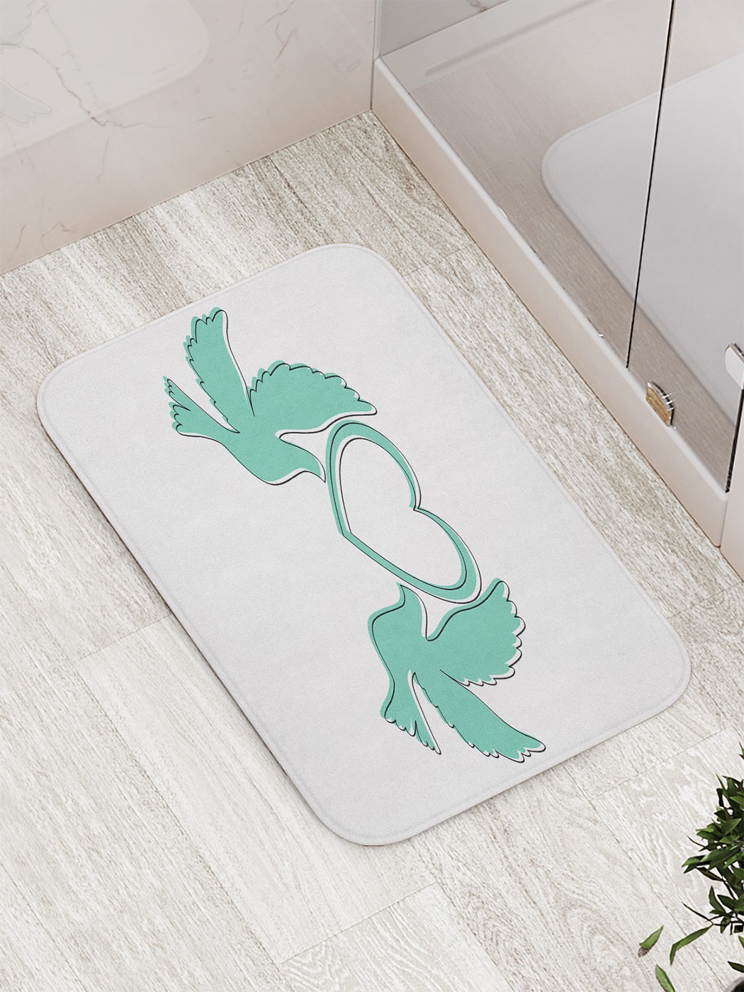 

Коврик противоскользящий для ванной, сауны, бассейна, 77х52 см bath_65272 JoyArty