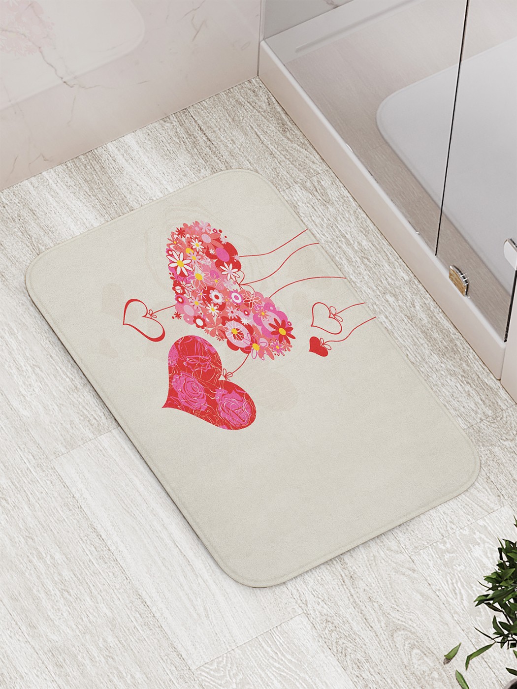 

Коврик противоскользящий для ванной, сауны, бассейна, 77х52 см bath_65271 JoyArty