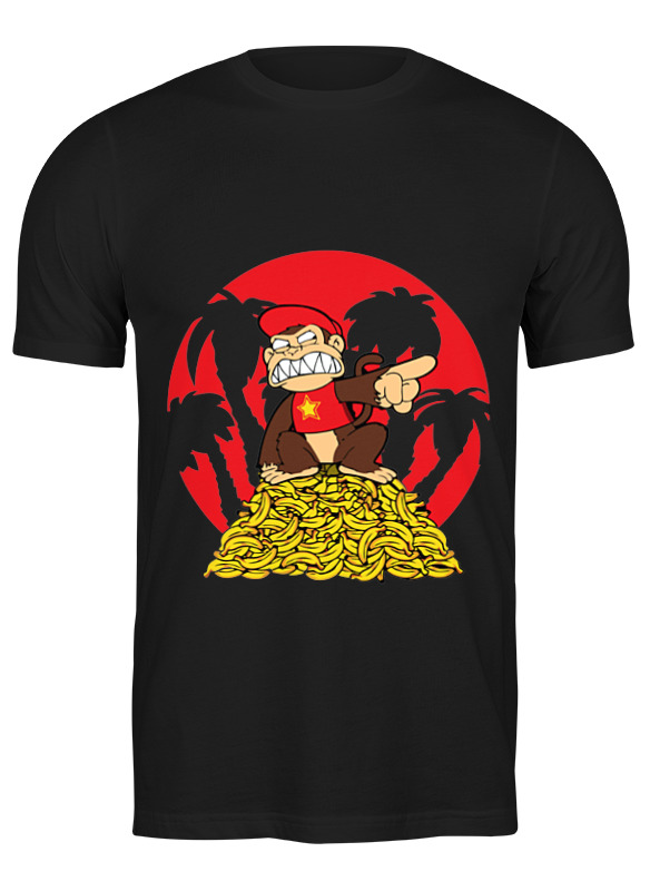 

Футболка мужская Printio Обезьяна черная 2XL, Черный, Обезьяна